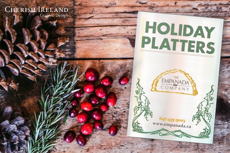 holiday flyer front mockup